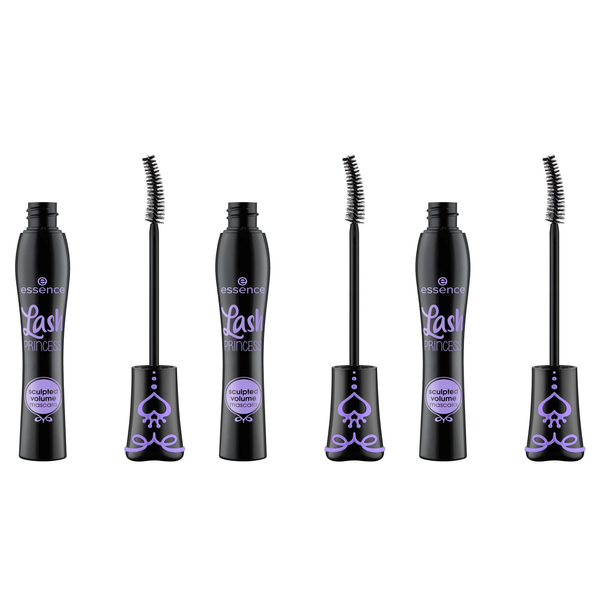 essence Lash Princess Sculpted Volume Mascara - Black - Pack of 3