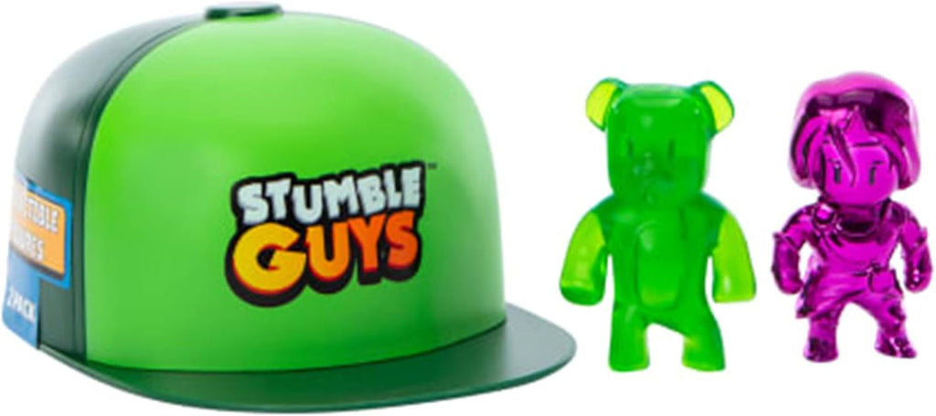 Snaps Stumble Guys Hat and 2 Articulated Collectible Figures Set