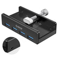 ORICO Aluminum 4-Port USB 3.0 Hub Clamp Adapter with Power Port