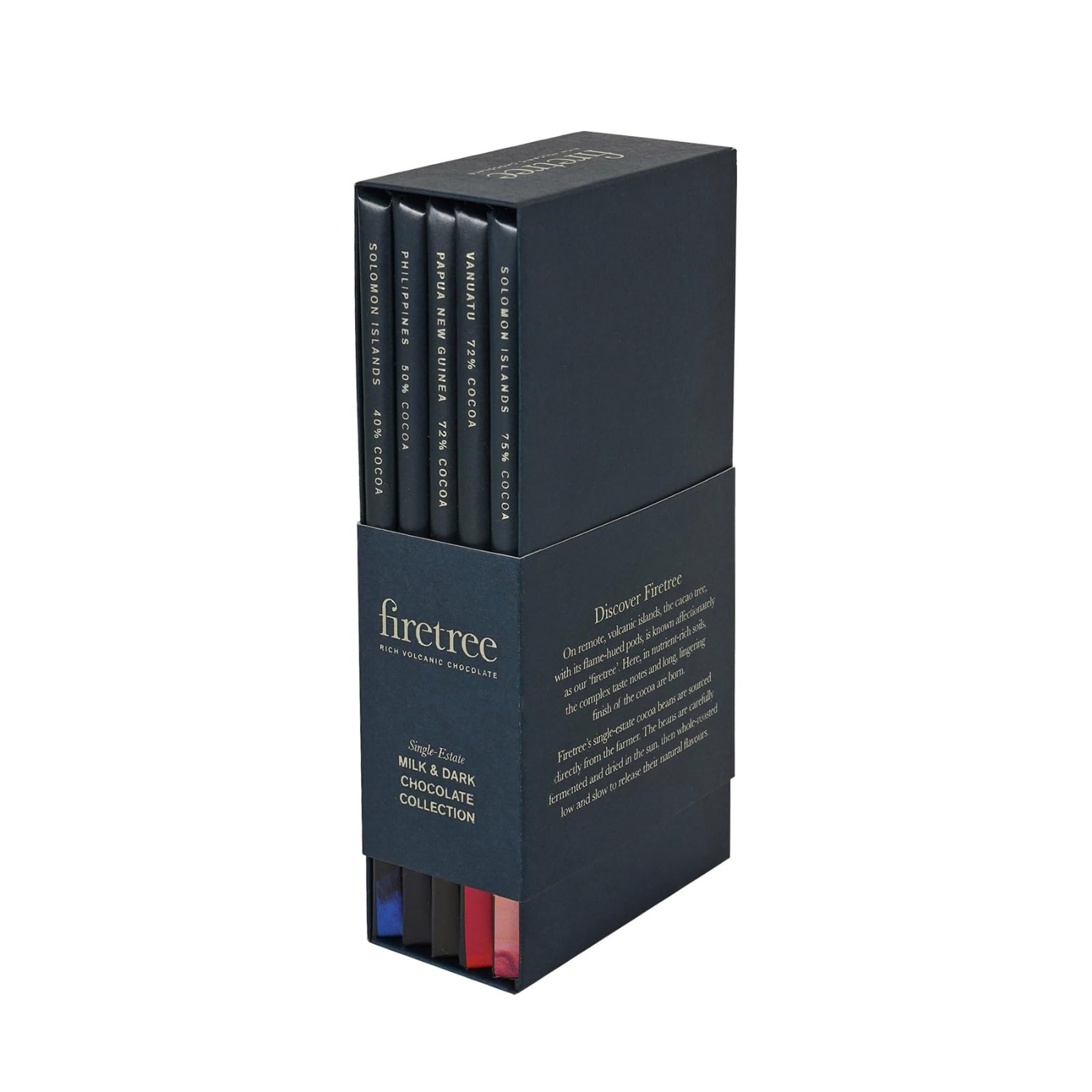 Bean-to-Bar Dark Chocolate Library Gift Set – 5 x 70g