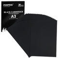 PENPRIS Black Cardstock | 30 Sheets A3 Size 110lb Heavyweight Paper