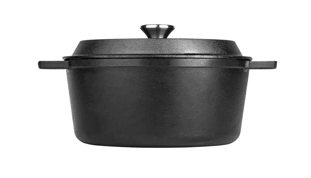 Prestige x Nadiya Cast Iron Casserole Dish | 4.5L Dutch Oven - Black