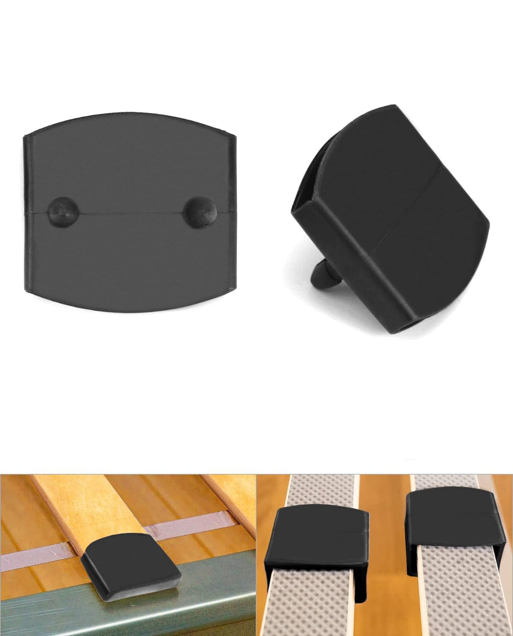 zalati Bed Slat Caps 20pcs Bed Slat Holders for Single, Double and King Size Beds - 9 * 50 mm inner, L - image 3