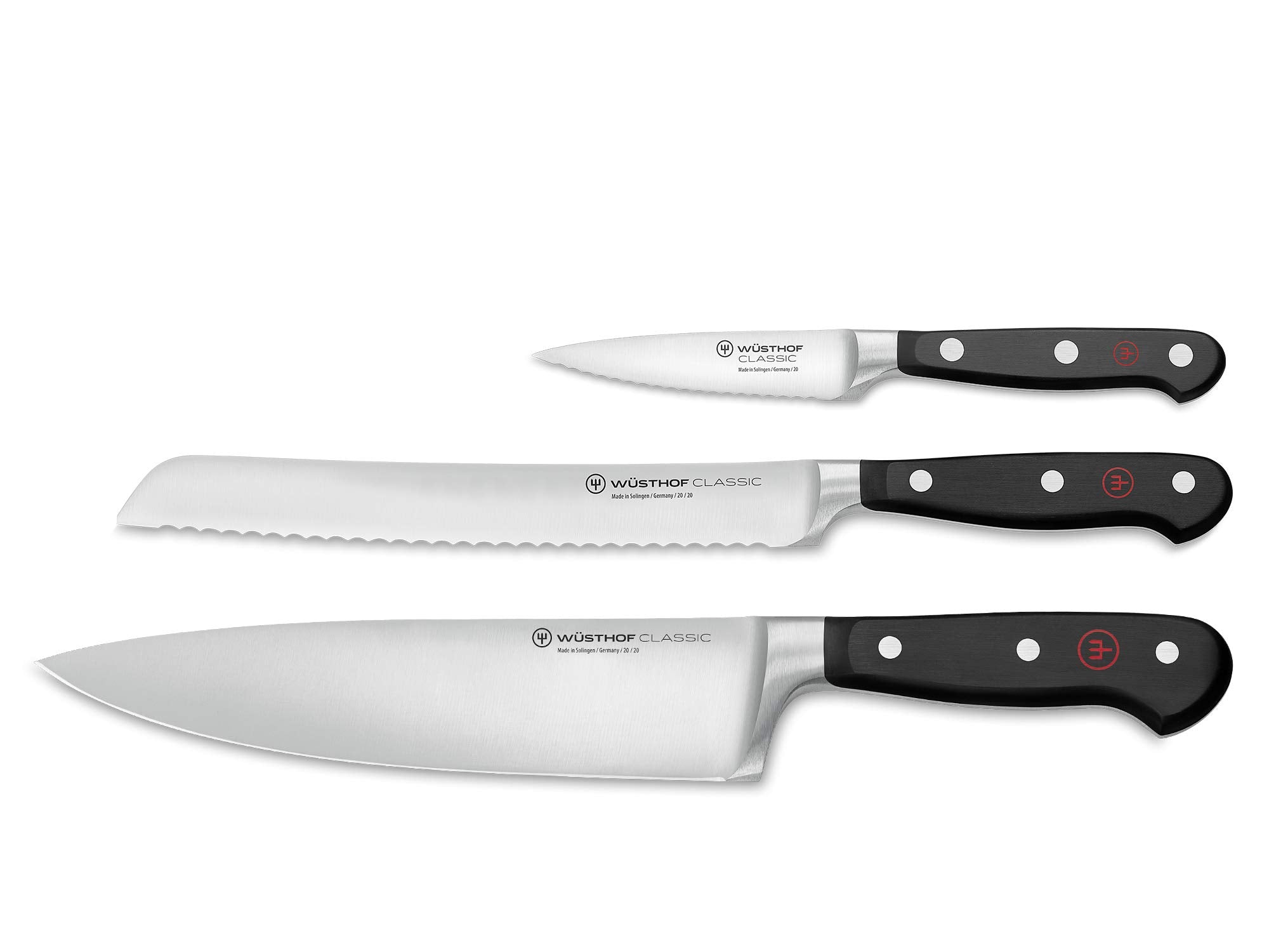 Wüsthof Classic 3-Piece Starter Knife Set | Professional Kitchen Cutlery