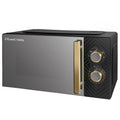 Russell Hobbs RHMM723B 17L Solo Microwave – 700W, Groove Design, Black