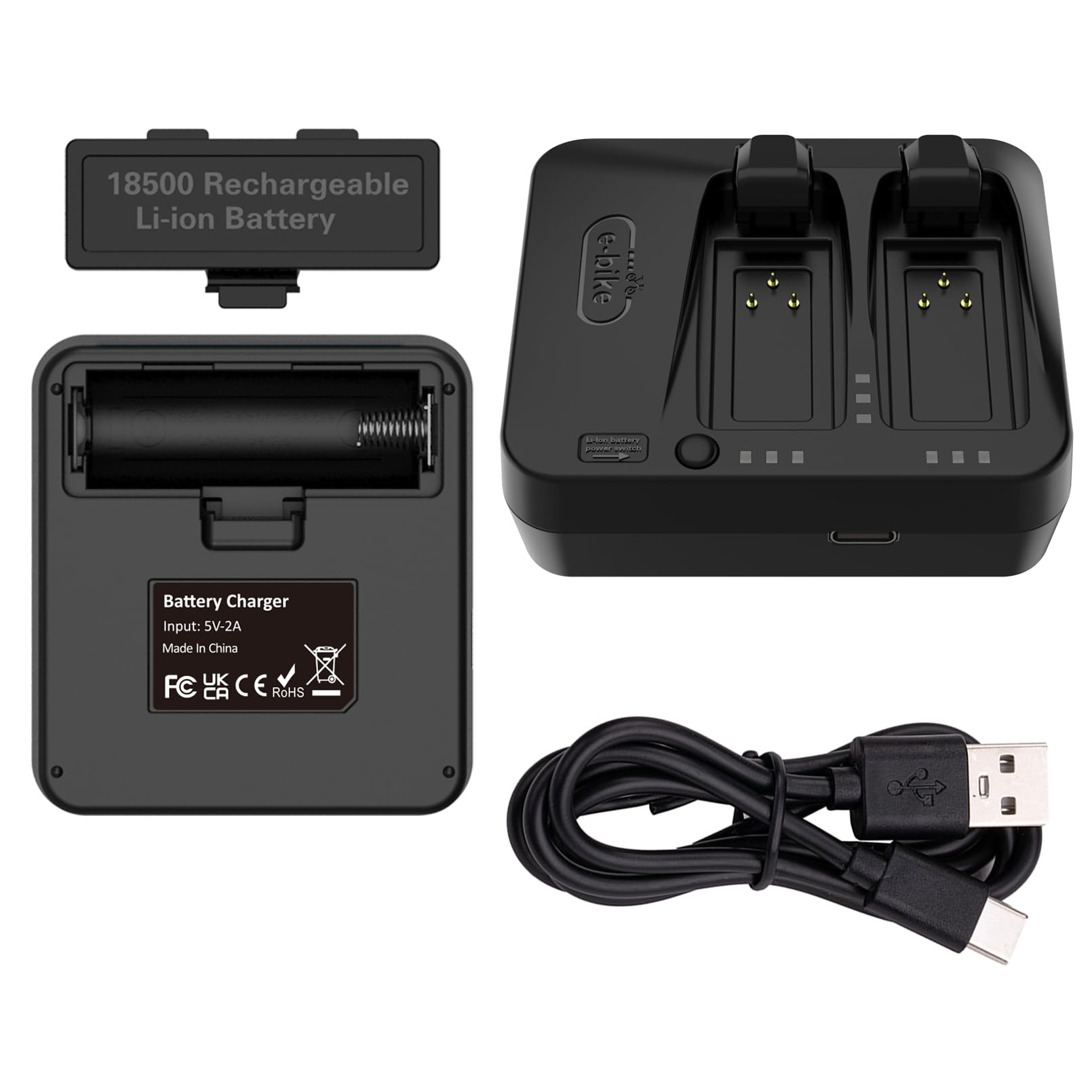 Jolof Store 2-Port SRAM Red eTap AXS Battery Charger & Power Bank
