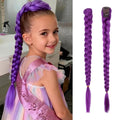 Jolof Store 26 Inch Purple Braid Ponytail Extension - Synthetic Hair Clip In