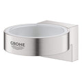 GROHE Selection Glass and Soap Dish Holder - Supersteel Metal Finish