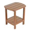 NALONE 2-Tier Adirondack Side Table | Weatherproof HDPE Outdoor End Table
