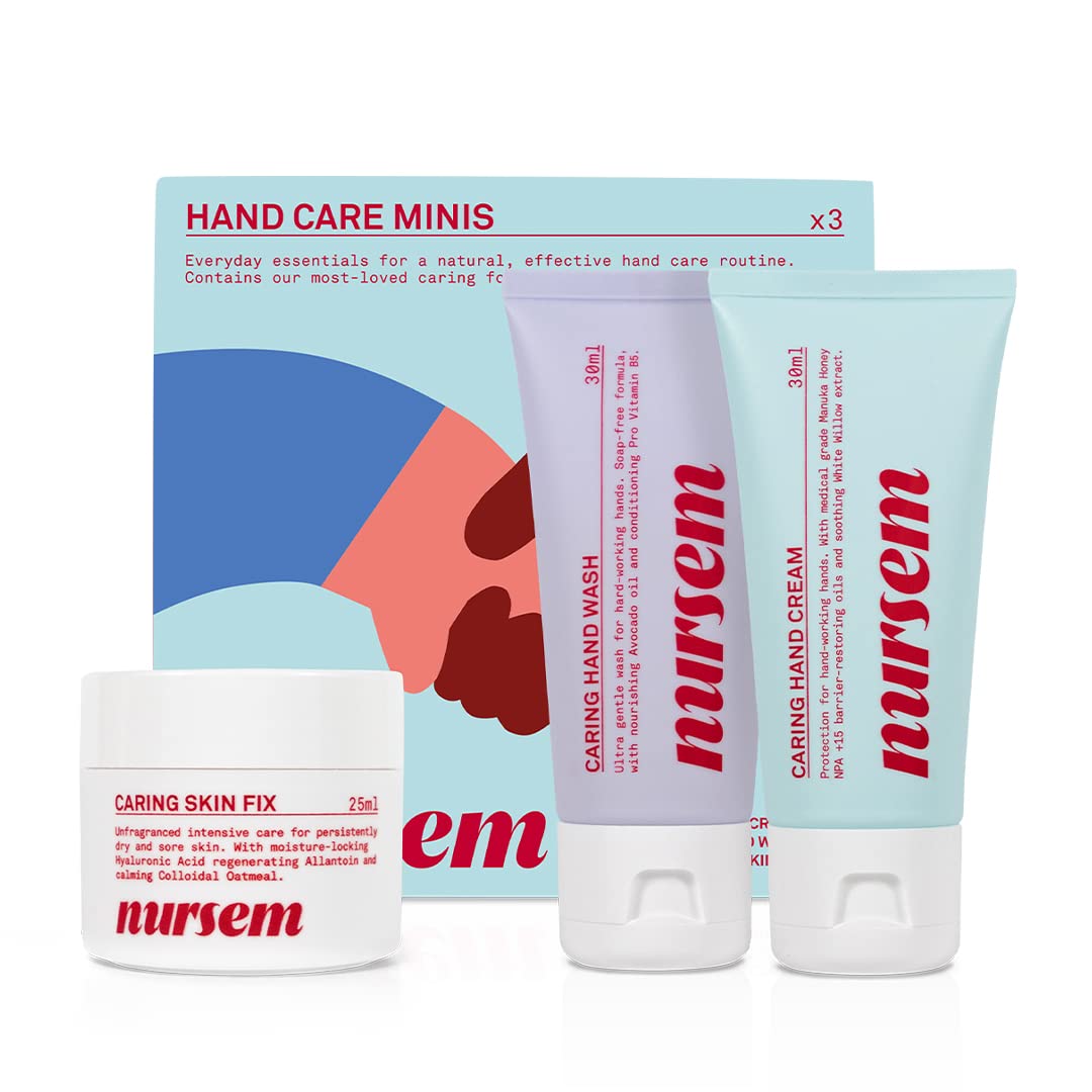 Nursem Hand Care Minis - 3 Piece Sensitive Skin Gift Set for Nurses