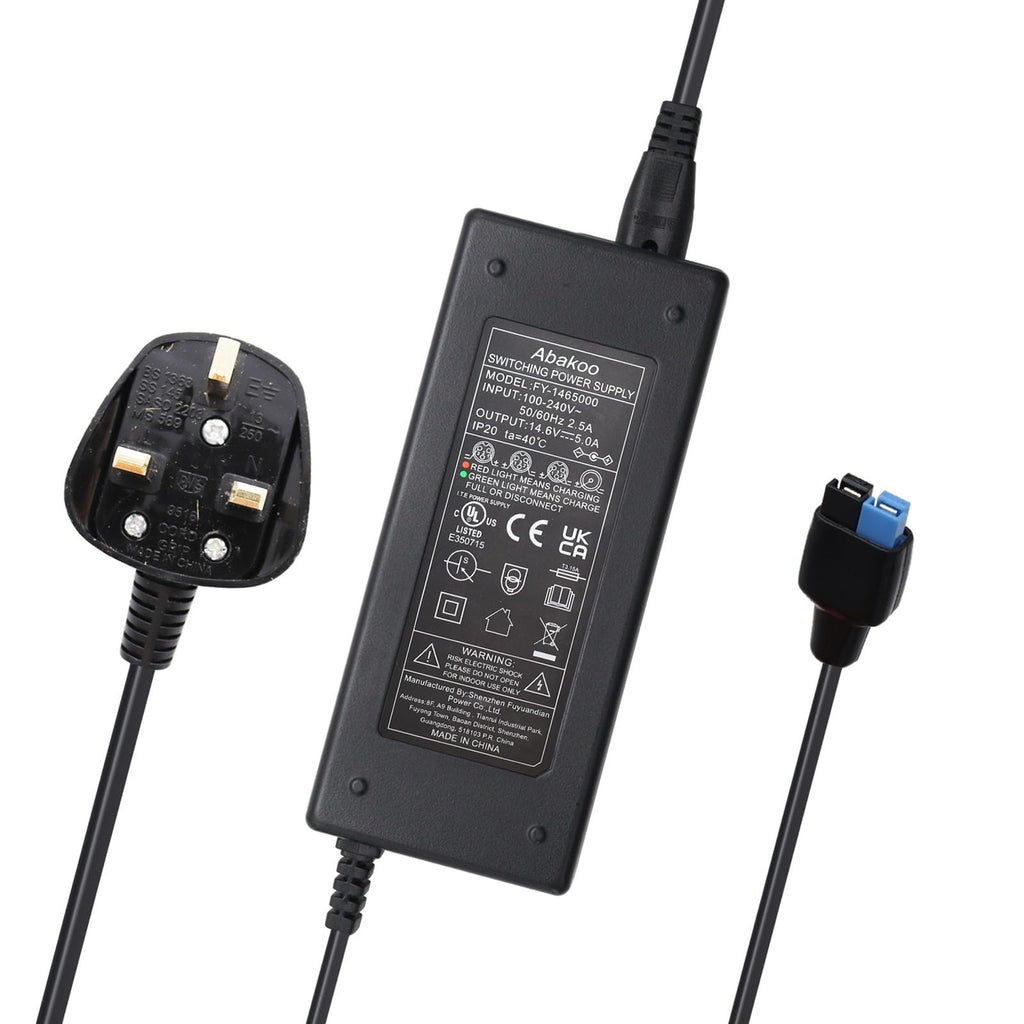 Jolof Store 14.6V 5A LiFePo4 Battery Charger for Motocaddy Golf Trolley