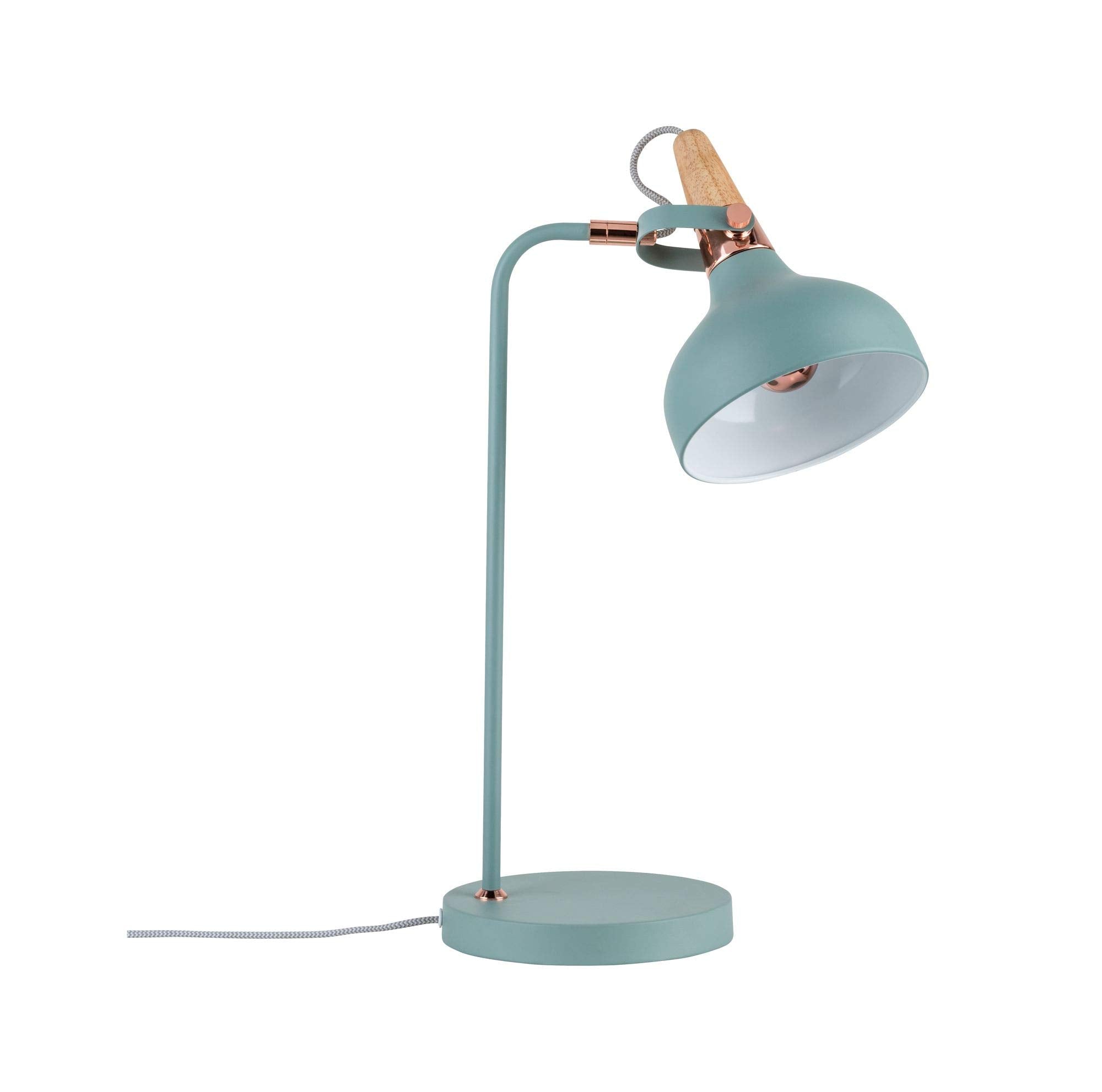 Paulmann Neordic Juna Table Lamp – Scandi Wood & Metal Bedside Light
