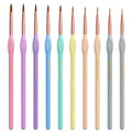 Nicpro 10PCS Micro Fine Detail Paint Brush Set | Pastel Miniature Brushes