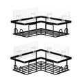 UUlioyer Corner Shower Caddy – 2-Pack Rustproof Steel Bathroom Shelf
