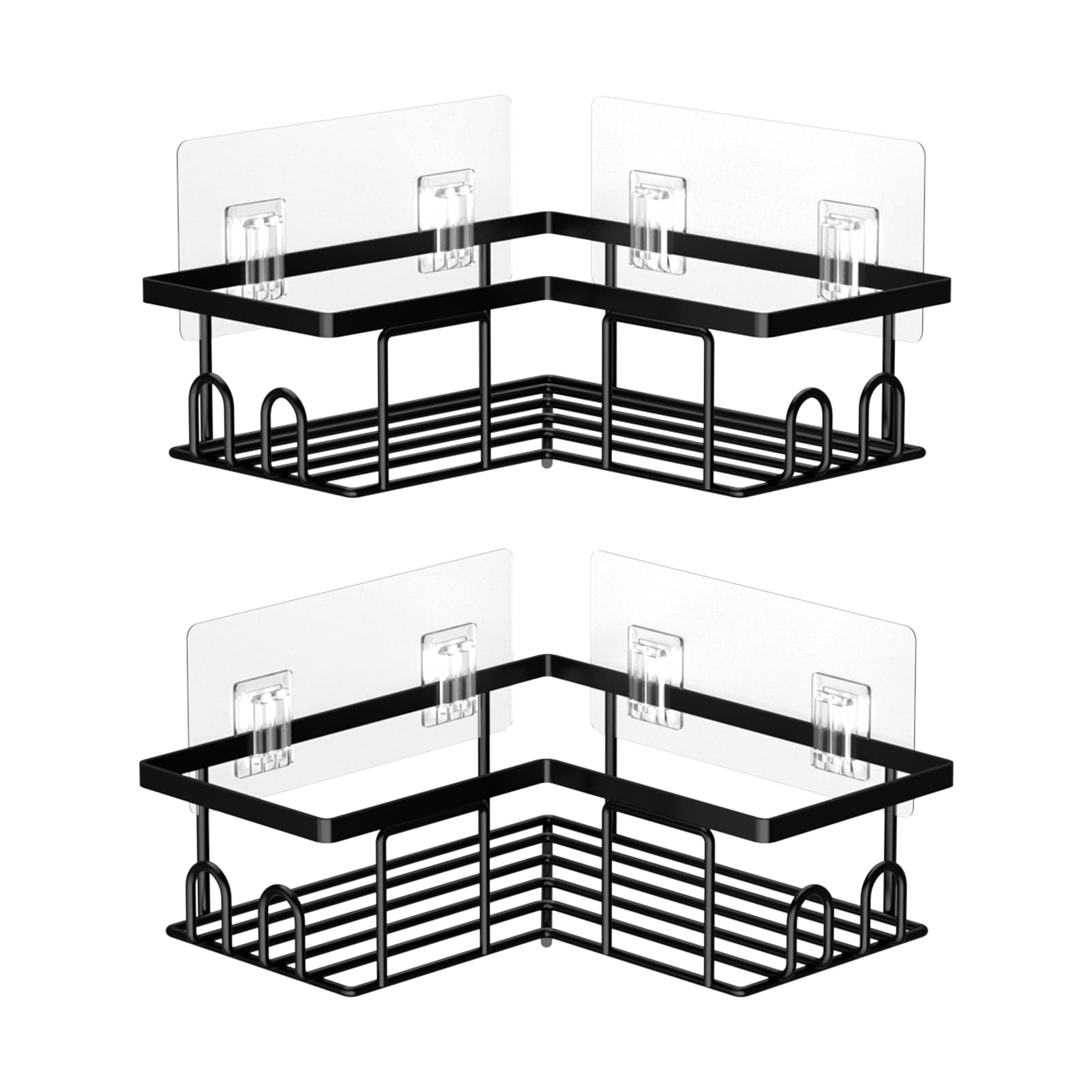 UUlioyer Corner Shower Caddy – 2-Pack Rustproof Steel Bathroom Shelf
