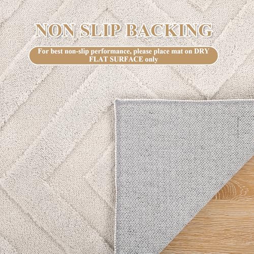 Enyhom Washable Geometric Rug – 120x160cm Non-Slip Modern Area Carpet