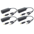 ANVISION 5V PoE Splitter 4-Pack | 48V to 5V 2.4A | IEEE 802.3af Compliant