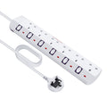 6 Way Surge Protected Extension Lead with Individual Switches