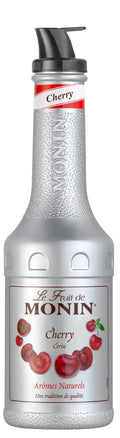 Monin Cherry Fruit Mix Puree | 1 Litre Gourmet Cocktail Mixer