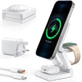 Jolof Store 3-in-1 Foldable Magnetic Wireless Charging Station for Apple