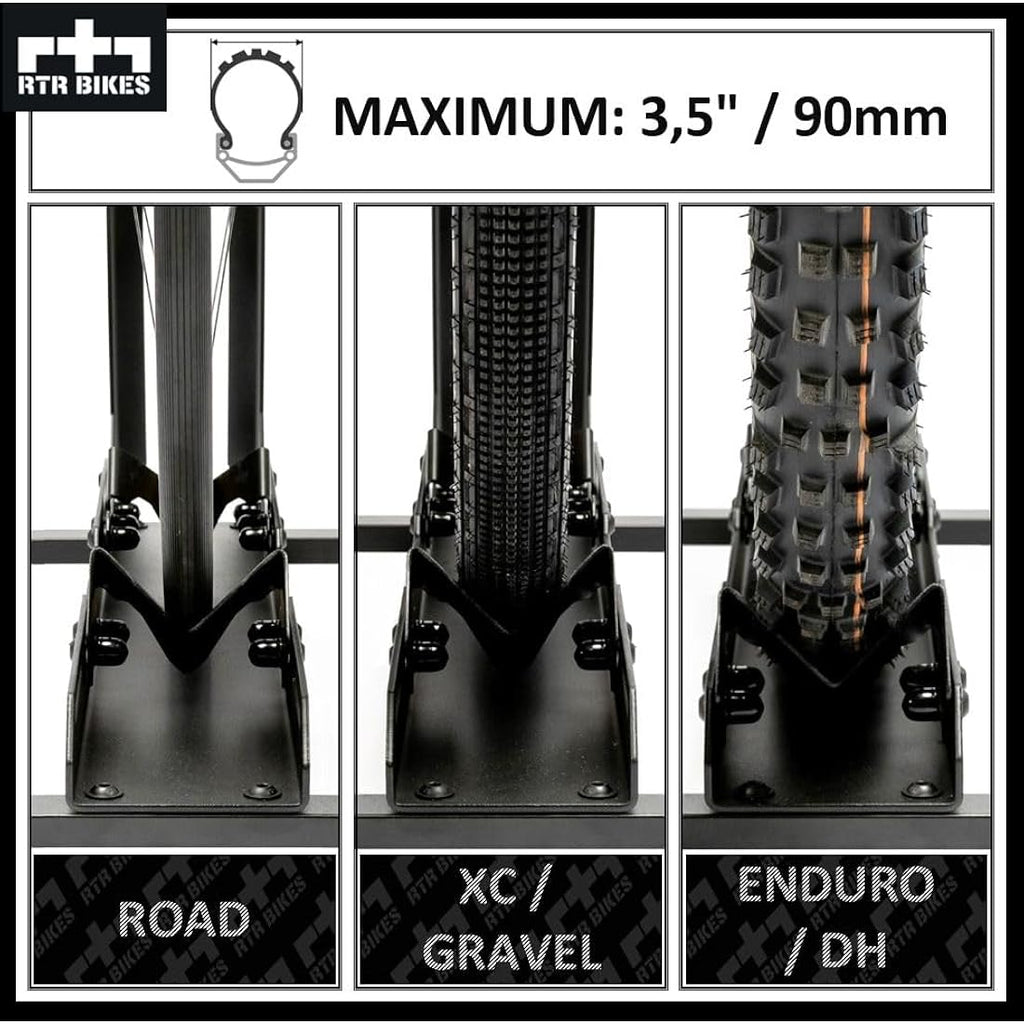 RTR BIKES BRUTUS UP Vertical Bicycle Stand | Heavy-Duty Bike Rack