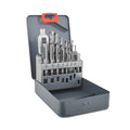 Gunpla 15pcs Metric M3-M12 Threading Taps and HSS Twist Drill Bit Set