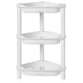 ELYKEN 3-Tier Corner Shower Caddy | Rustproof Plastic Bathroom Shelf