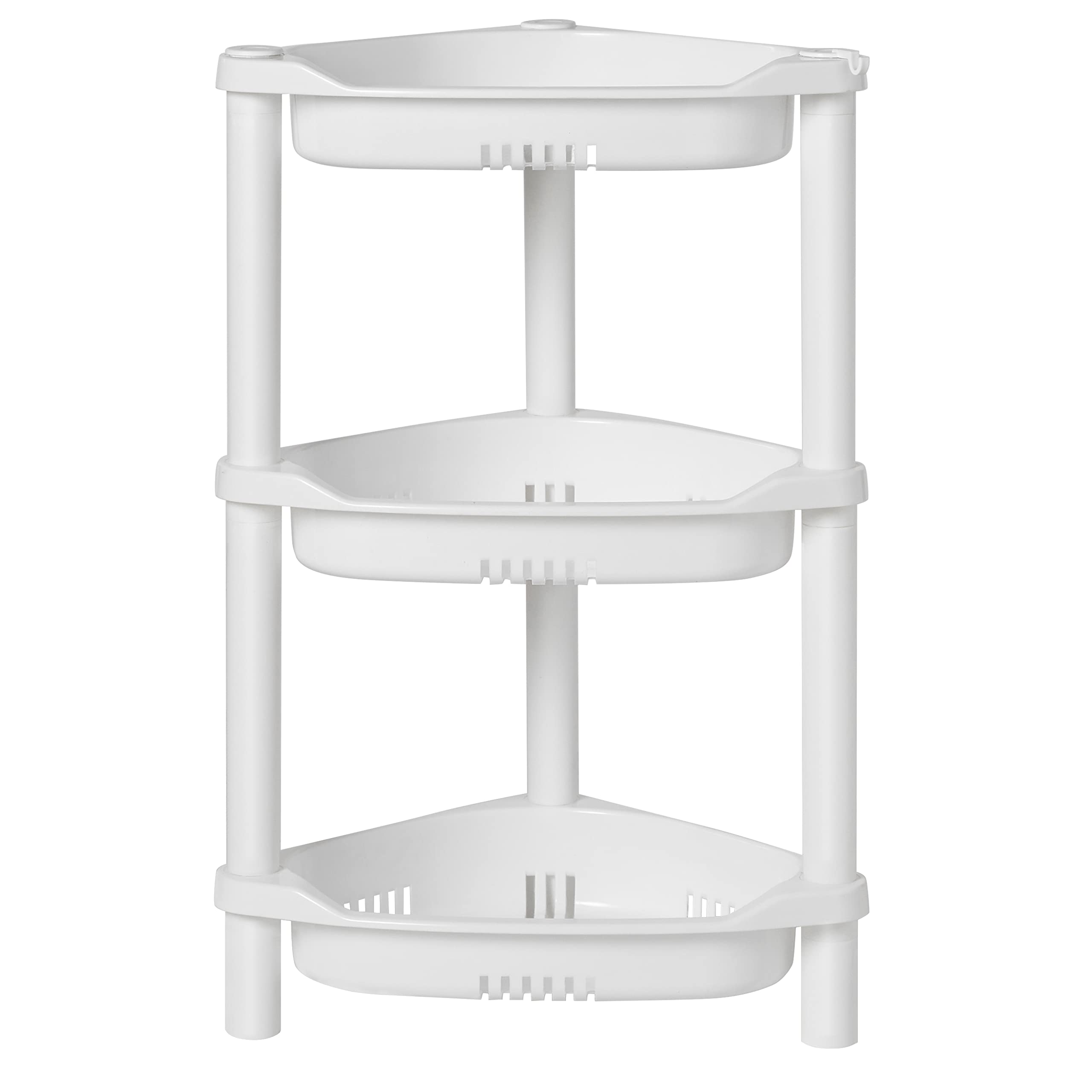 ELYKEN 3-Tier Corner Shower Caddy | Rustproof Plastic Bathroom Shelf