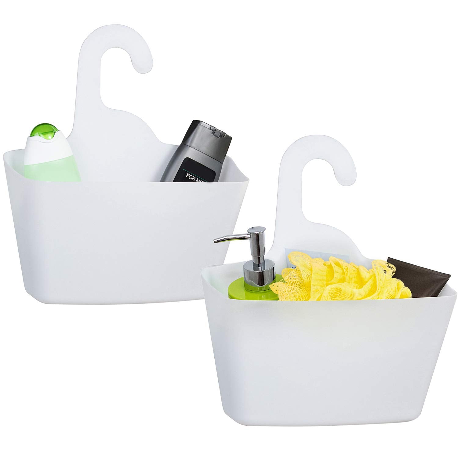 Tatkraft POSH 2-Tier Shower Caddy – No-Drilling Plastic Organizer