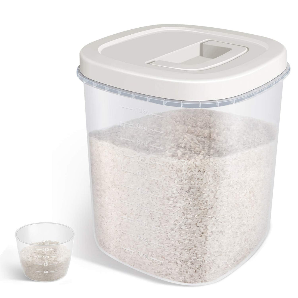 TBMax 10L Rice Storage Container – Airtight BPA Free Food Bin with Cup