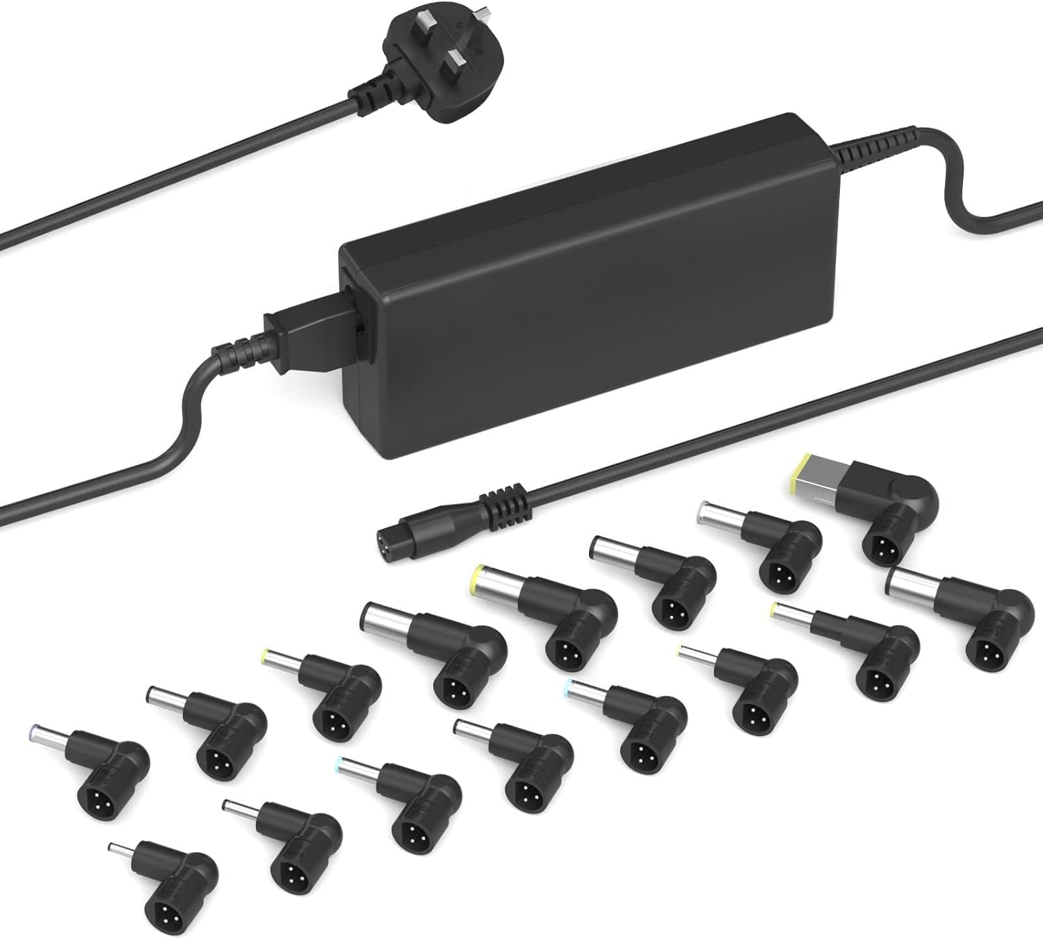 90W Universal Laptop Charger with 16 Tips for HP Dell Acer
