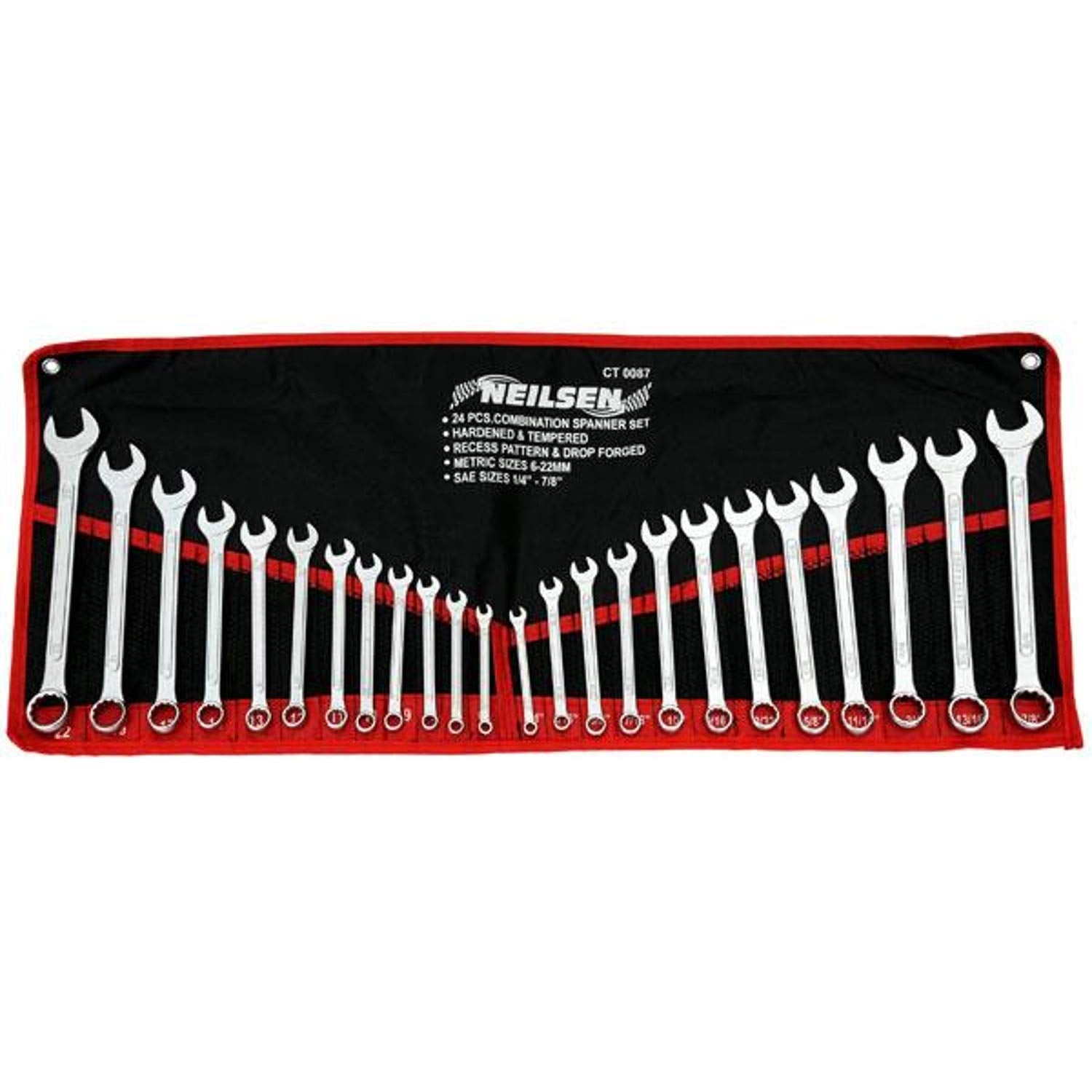 Neilsen 24-Piece Combination Spanner & Wrench Set | Metric & Imperial