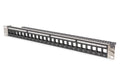 Digitus 24-Port Shielded Keystone Patch Panel - 19-Inch 1U Rack Mount