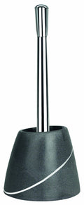 Spirella Etna Toilet Brush – Polyresin Stone Effect, Black & White