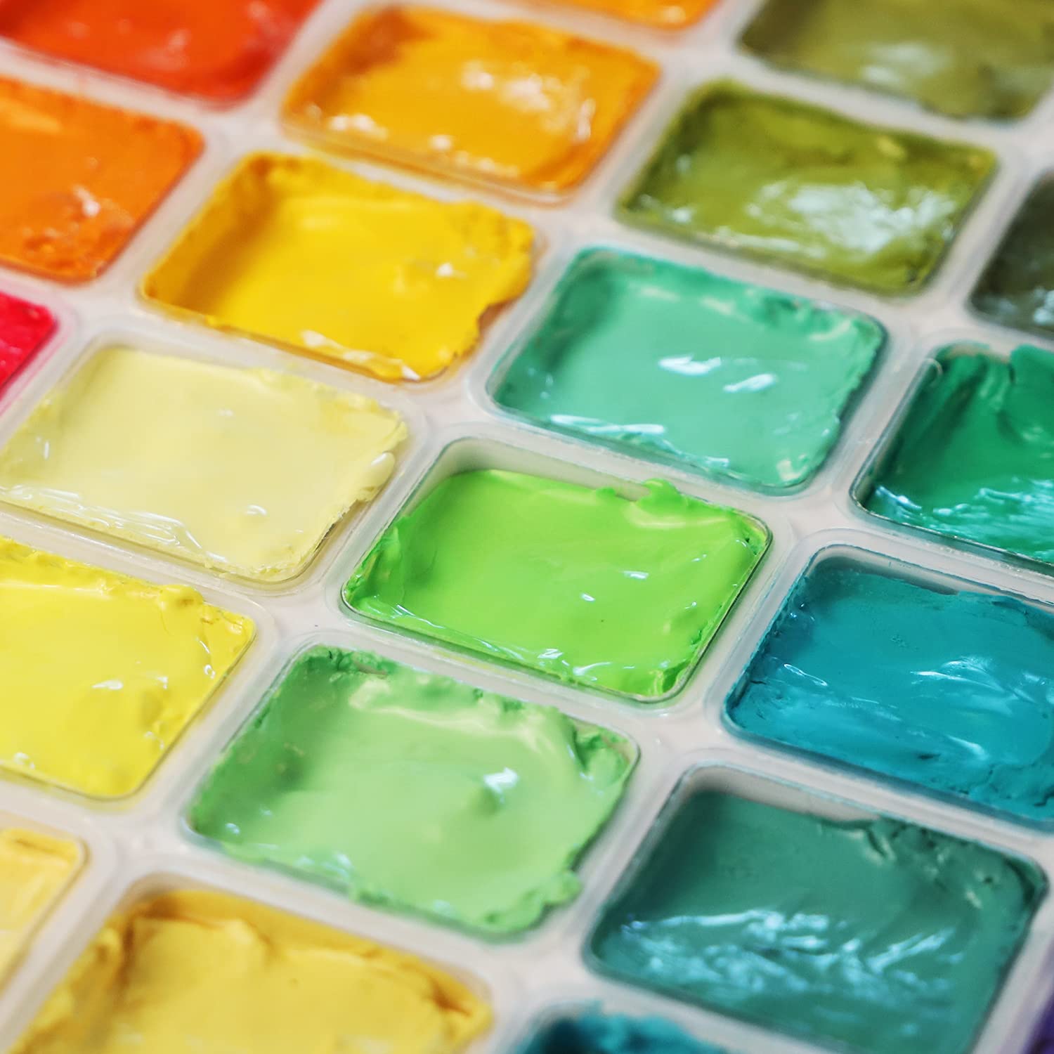 HIMI Gouache Paint Set | 56 Colors Jelly Cup Design with Carrying Case