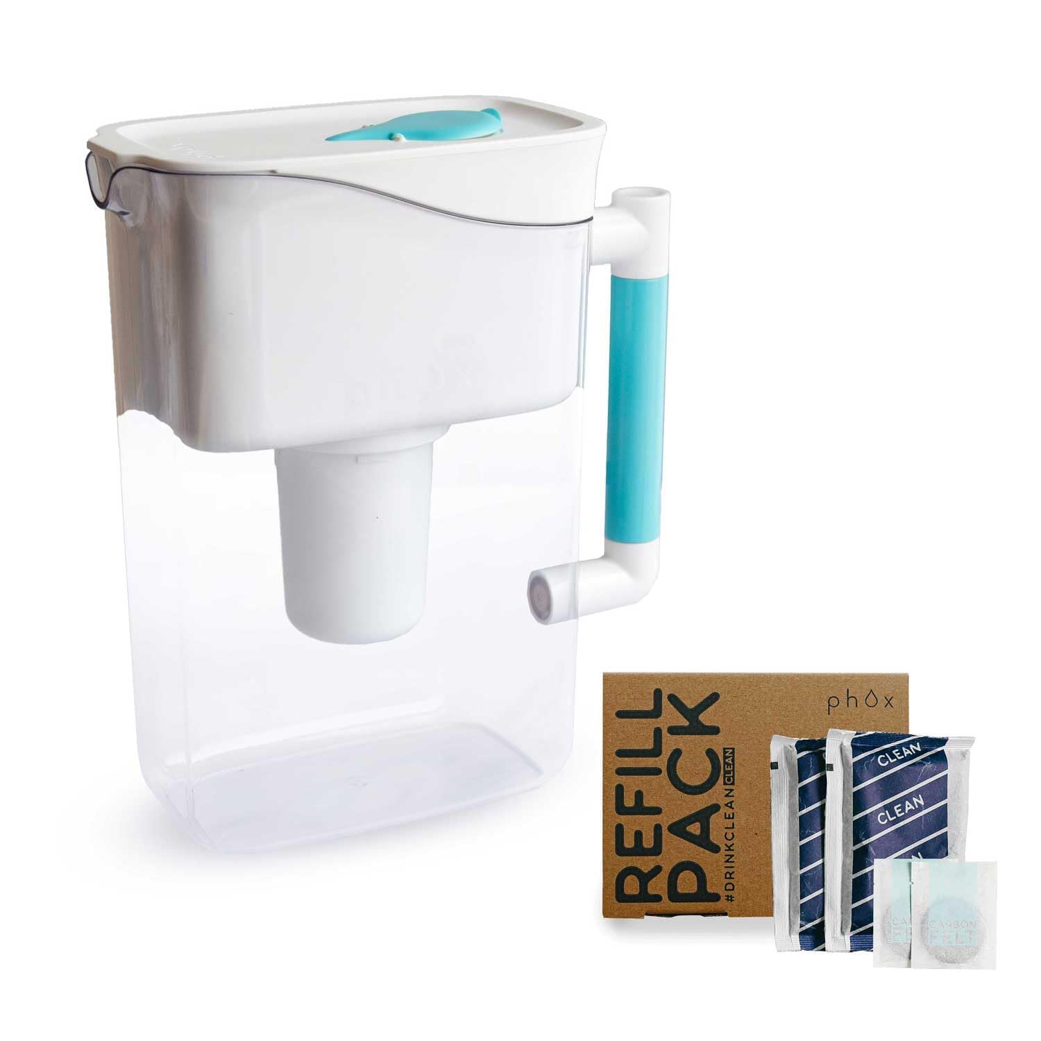 Phox Wave 2.8L Water Filter Jug | Refillable BPA Free Eco-Friendly Pitcher