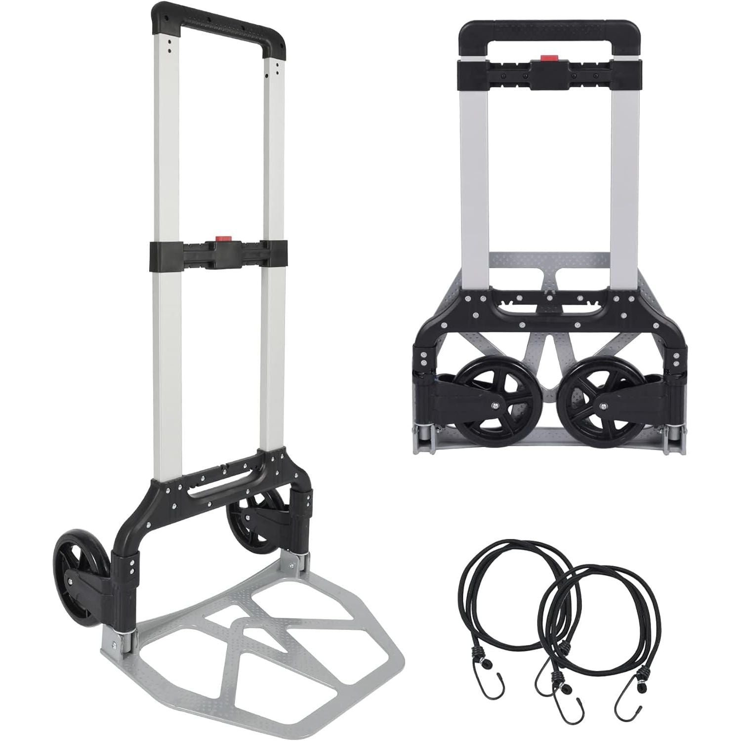 REDCAMP Heavy Duty Folding Hand Truck | 330lbs Capacity Aluminum Dolly