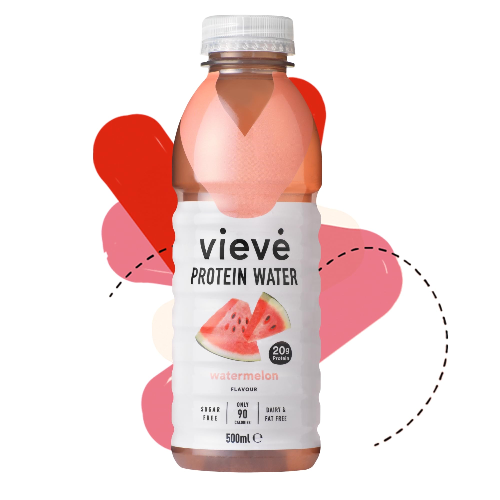 Vieve Protein Water Watermelon – 20g Protein Sugar Free Drink (6x500ml)