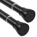Black Extendable Shower Curtain Rods | 70-130cm 2-Pack