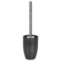 Spirella Darwin Toilet Brush | Hammered Stoneware Metallic Black