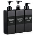 Segbeauty 3-Pack Refillable Shampoo and Conditioner Dispenser Bottles