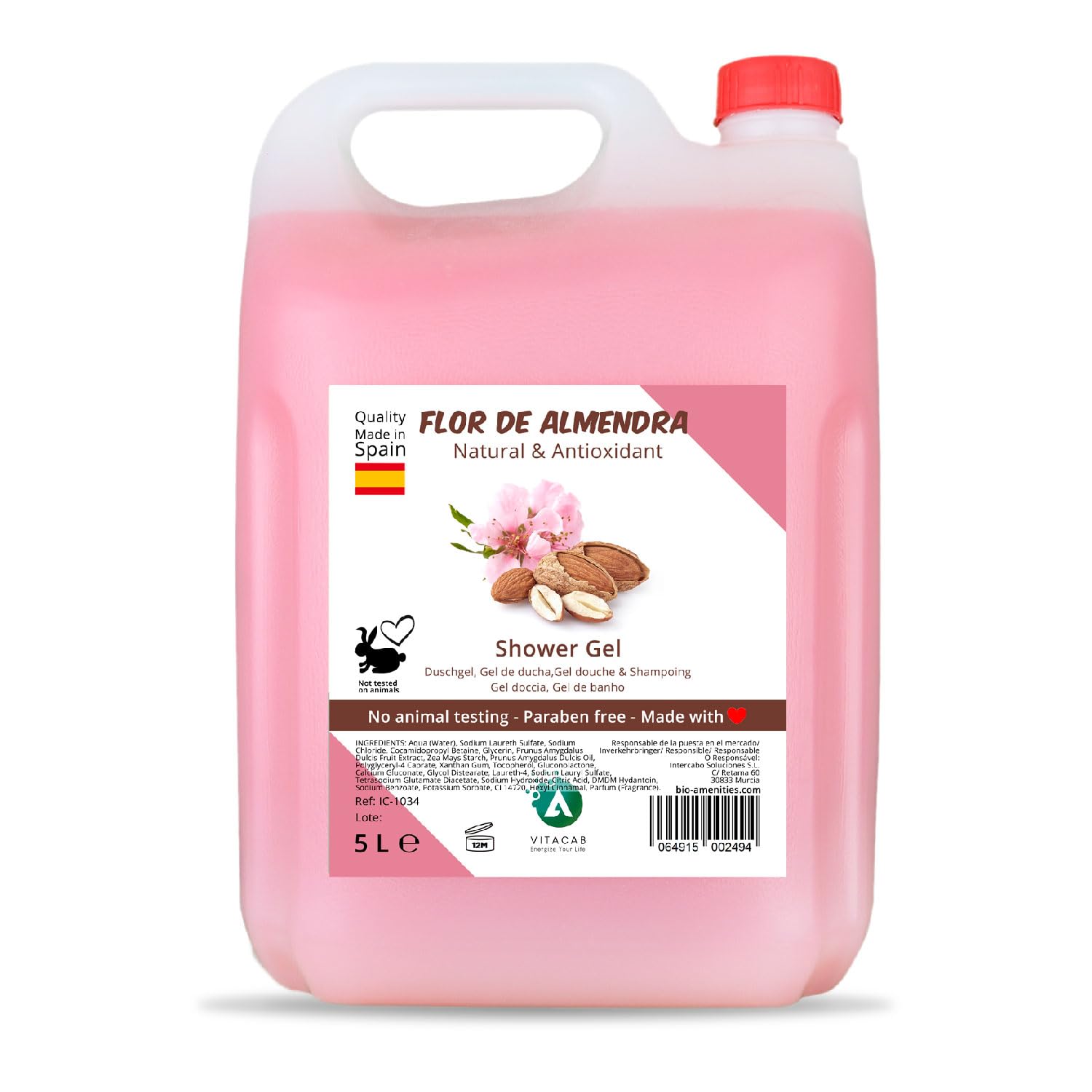Almond Blossom Shower Gel – 5L Bulk Industrial Format