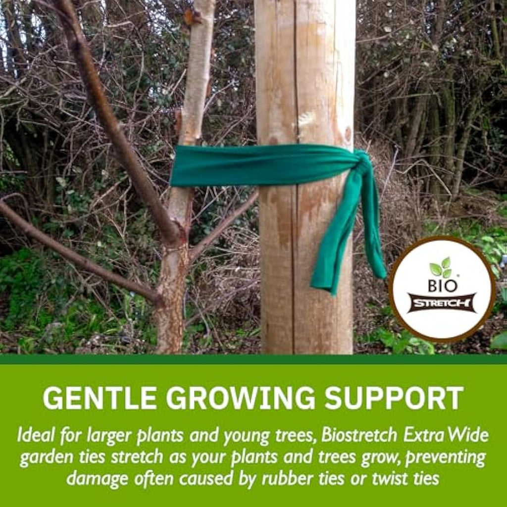 Biostretch Extra Wide Tree Ties – Stretchy Biodegradable Support (16M)
