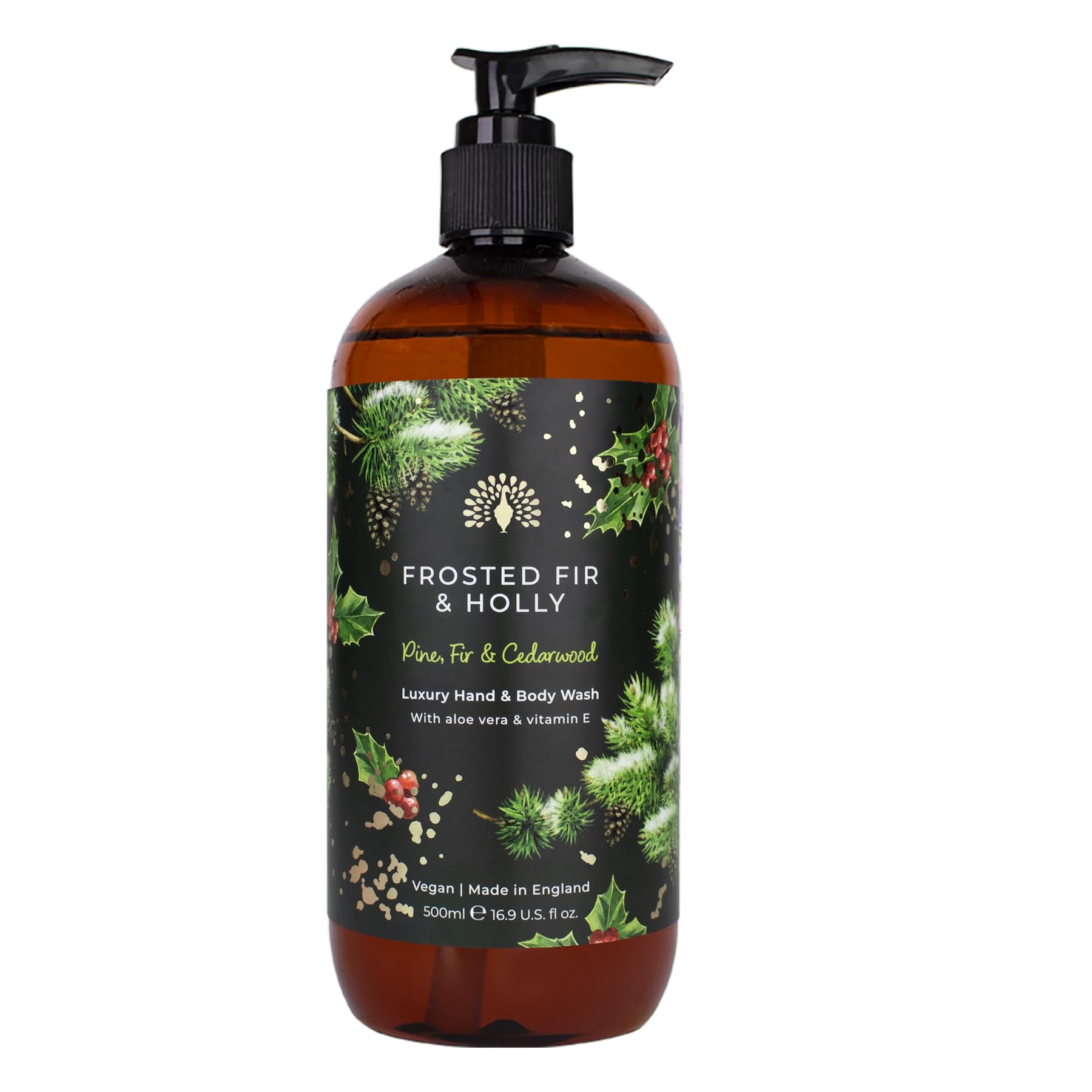 English Soap Co. Frosted Fir & Holly Hand and Body Wash - 500ml
