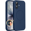 Miracase iPhone 17 Case | MagSafe Silicone Shockproof Cover - Dark Blue