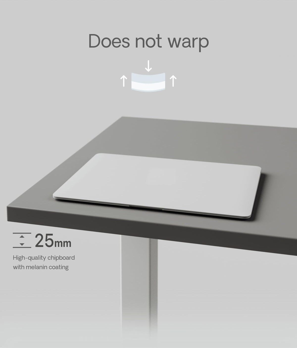 Desktronic Table Top 160 x 80 cm Desk Top - Perfect for Height-Adjustable Desks, Dining Tables and More - Made in Europe - image 2