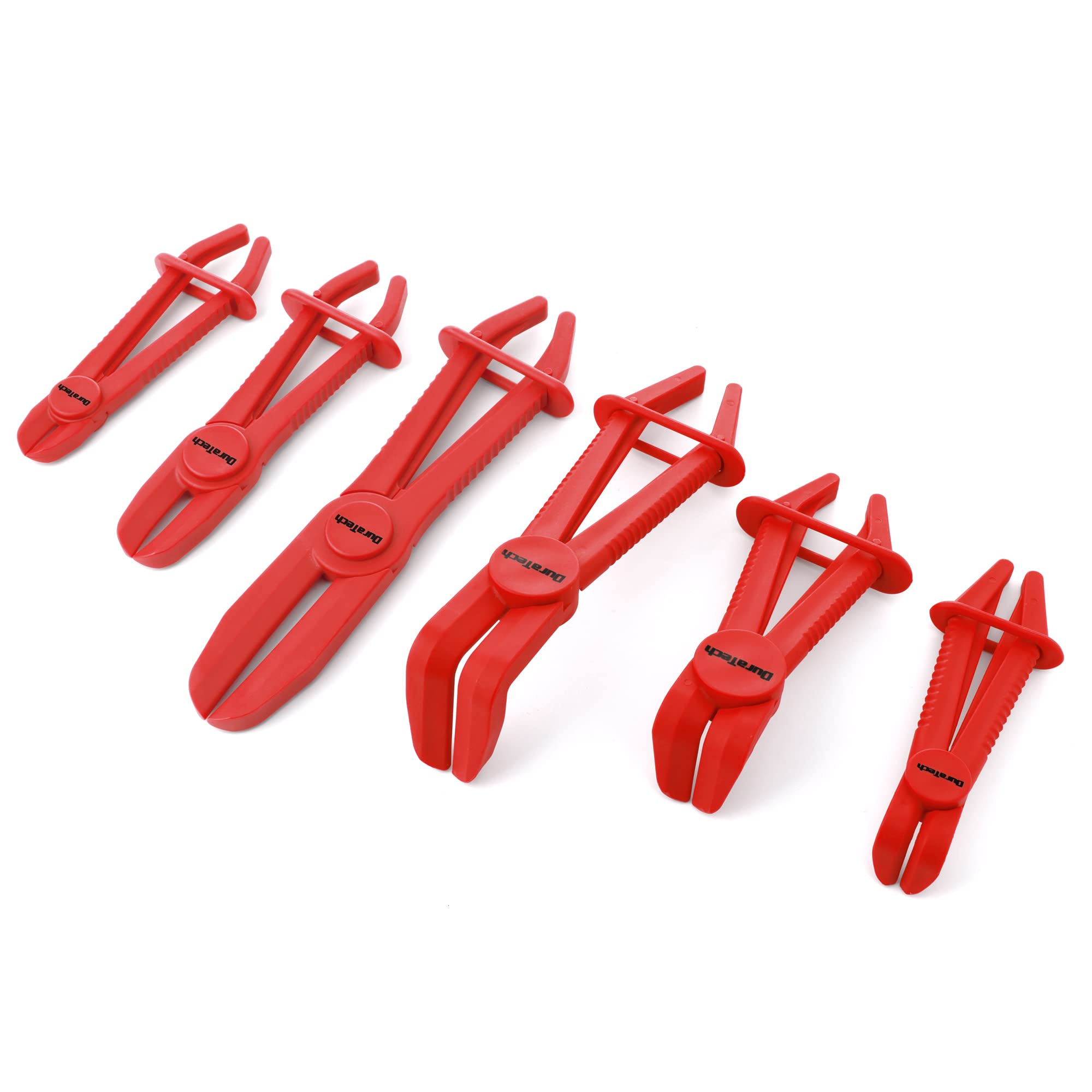 DURATECH 6pc Hose Clamp Pliers Set – Straight & 90° Angled Pinch Off