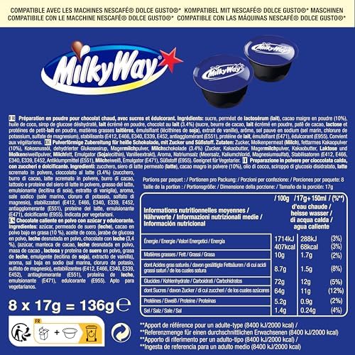 Mars Hot Chocolate Pods for Dolce Gusto – 48 Capsule Variety Bundle