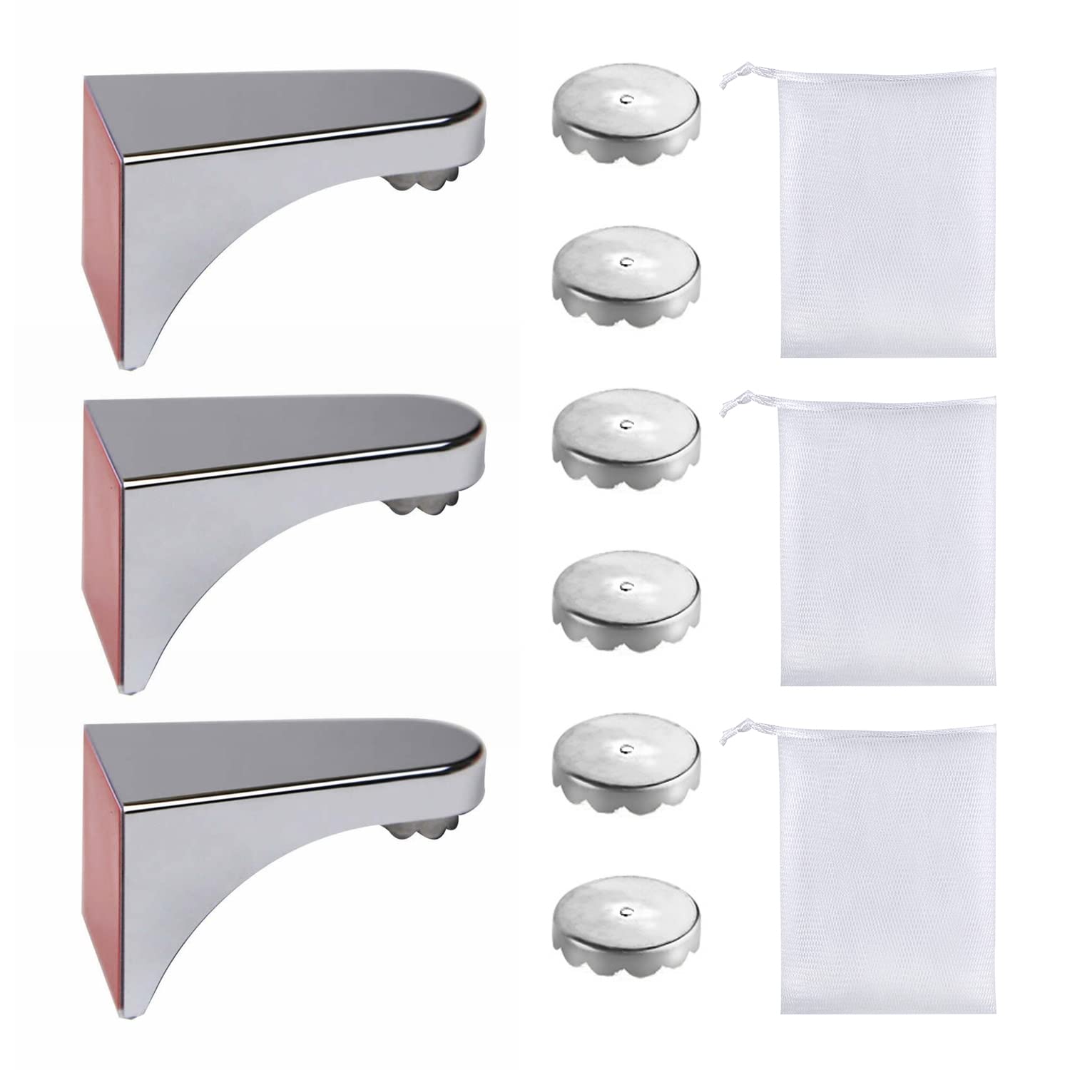 Jolof Store Magnetic Soap Dish Set – Wall Mount Stainless Steel Holder