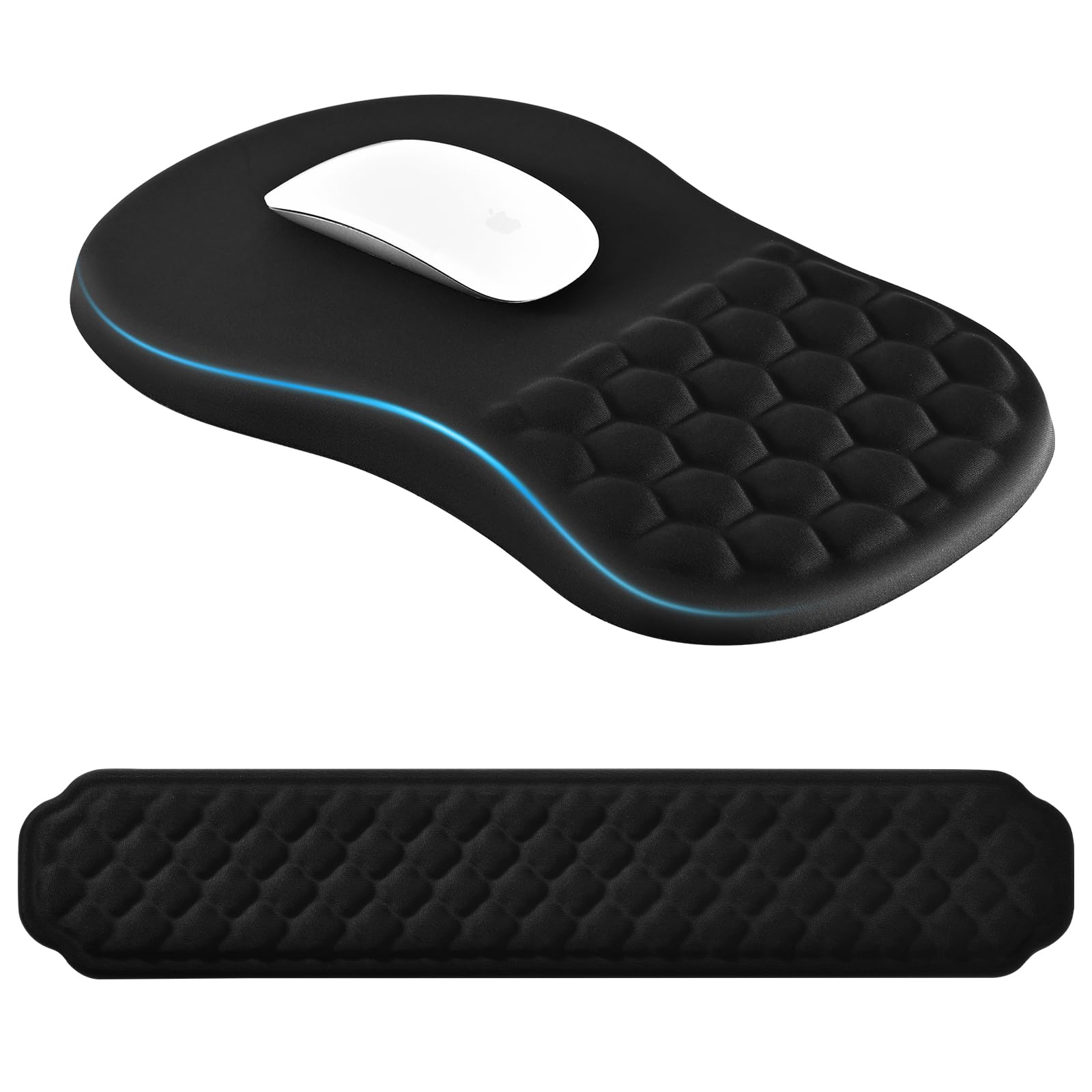 EooCoo Ergonomic Keyboard Wrist Rest and Mouse Pad Set – Non-Slip PU